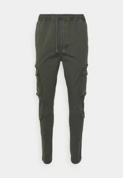 Brave Soul ASKERNCHARC - Pantalones Cargo - Charcoal, Hombre