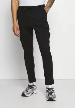 Brave Soul ROCKERPLAIN - Pantalones Cargo - Black, Hombre