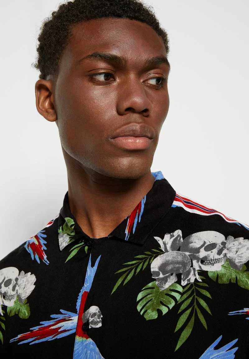 Brave Soul MACAW - Camisa - Jet Black/multi Colour, Hombre 7 Brave Soul MACAW - Camisa - Jet Black/multi Colour, Hombre - Imagen 7