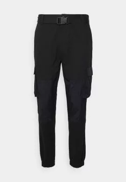 Brave Soul TOUR - Pantalones Cargo - Black, Hombre