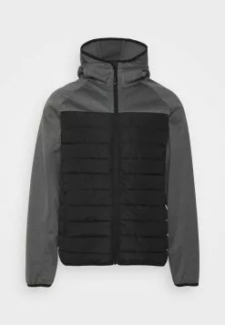 Brave Soul HOLMFIRTH - Chaqueta De Invierno - Black Lower/grey Upper, Hombre