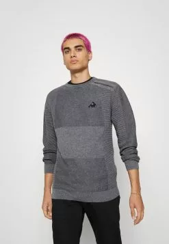 Brave Soul STAFFORD - Jersey De Punto - Dark Grey Marl/vintage White, Hombre