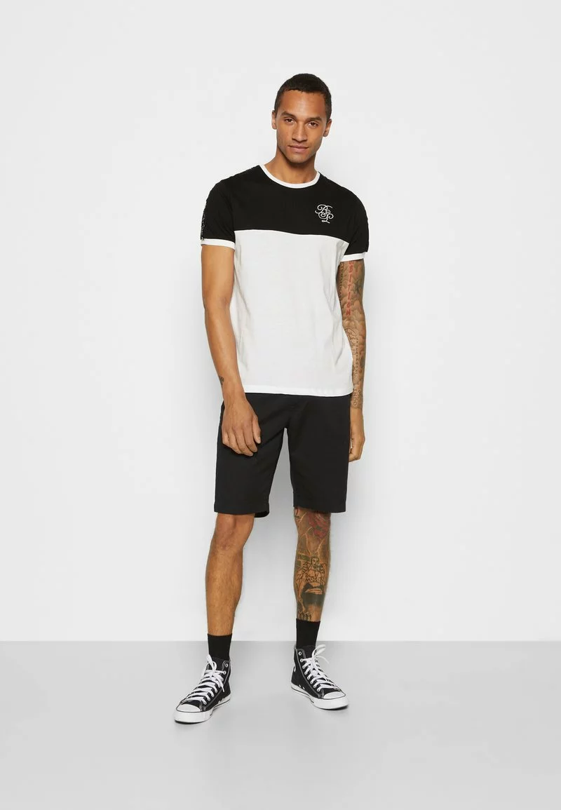 Brave Soul ROLLO - Camiseta Estampada - Jet Black/optic White, Hombre 2 Brave Soul ROLLO - Camiseta Estampada - Jet Black/optic White, Hombre - Imagen 2