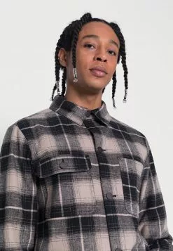 Brave Soul TECHNIQUE - Chaqueta Fina - Ecru/black Check, Hombre -Brave Soul Ventas b4193c5d8dc642ca94adbd1d32085786