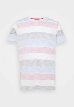 Brave Soul RANGE - Camiseta Estampada - Optic White/rich Navy/red/turquoise, Hombre -Brave Soul Ventas b51507637ec1426ea9bf3d2b7050e6f2