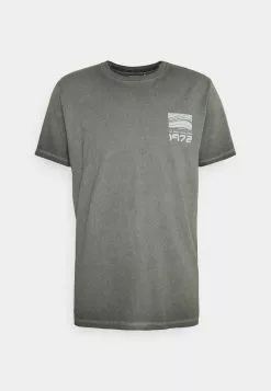 Brave Soul Camiseta Estampada - Olive Cool Wash, Hombre -Brave Soul Ventas b5c90eeb4a1d4f318479a18d24fcb80f