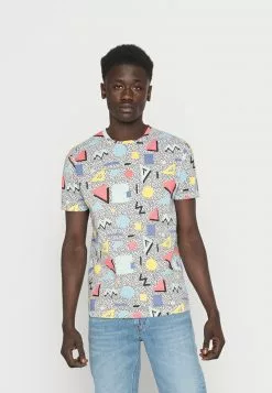 Brave Soul Camiseta Estampada - Optic White/multicolour, Hombre