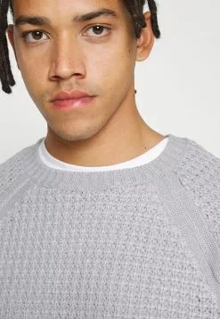 Brave Soul Jersey De Punto - Light Grey Marl, Hombre -Brave Soul Ventas b814d2ba82544b7d9fb074d54d89be16