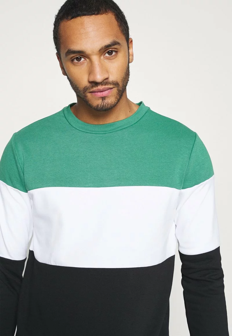 Brave Soul WHITEHALL - Sudadera - Jade Green/optic White/jet Black, Hombre 5 Brave Soul WHITEHALL - Sudadera - Jade Green/optic White/jet Black, Hombre - Imagen 5