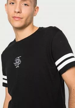 Brave Soul Camiseta Básica - Jet Black/optic White, Hombre -Brave Soul Ventas ba0cd9fb152f42feb42a2204bc167aa6