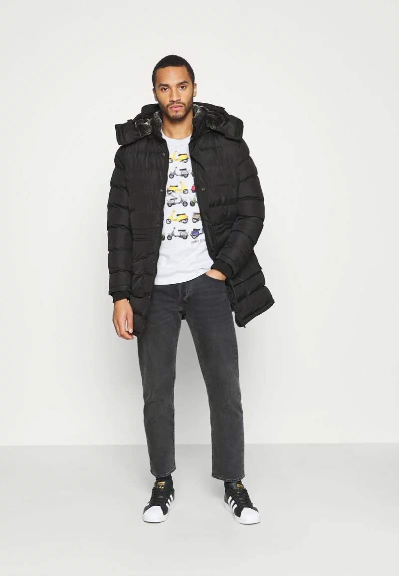 Brave Soul BOBBY - Abrigo De Invierno - Black, Hombre 2 Brave Soul BOBBY - Abrigo De Invierno - Black, Hombre - Imagen 2