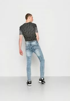 Brave Soul TOBYMB - Vaqueros Pitillo - Mid Blue Acid Wash, Hombre -Brave Soul Ventas ba7172004b034460b3b0d1cdee03a985