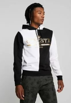 Brave Soul GLIMCO - Jersey Con Capucha - Black/white, Hombre