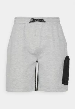 Brave Soul Shorts - Light Grey Marl/khaki, Hombre