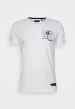 Brave Soul Camiseta Estampada - White, Hombre