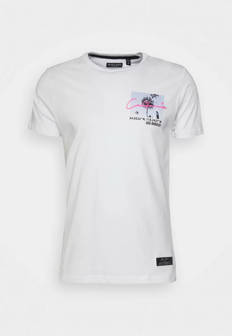 Brave Soul Camiseta Estampada - White, Hombre 1 Brave Soul Camiseta Estampada - White, Hombre
