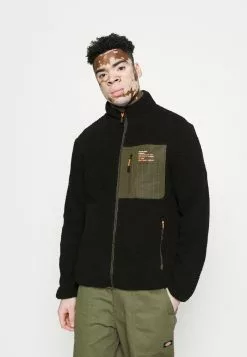 Brave Soul LITHIUM - Forro Polar - Jet Black, Hombre