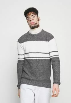 Brave Soul AIDEN - Jersey De Punto - Navy/ecru, Hombre