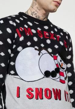 Brave Soul SNOW - Jersey De Punto - Navy/white, Hombre -Brave Soul Ventas c085f8184b1548839285c1191df77877