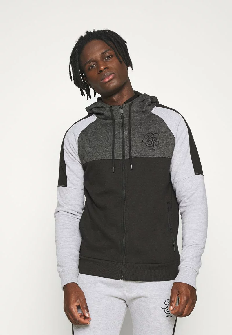 Brave Soul DALIA - Chándal - Black/charcoal/ Grey Marl, Hombre 3 Brave Soul DALIA - Chándal - Black/charcoal/ Grey Marl, Hombre - Imagen 3