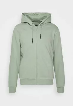 Brave Soul Sudadera Con Cremallera - Mint Green, Hombre