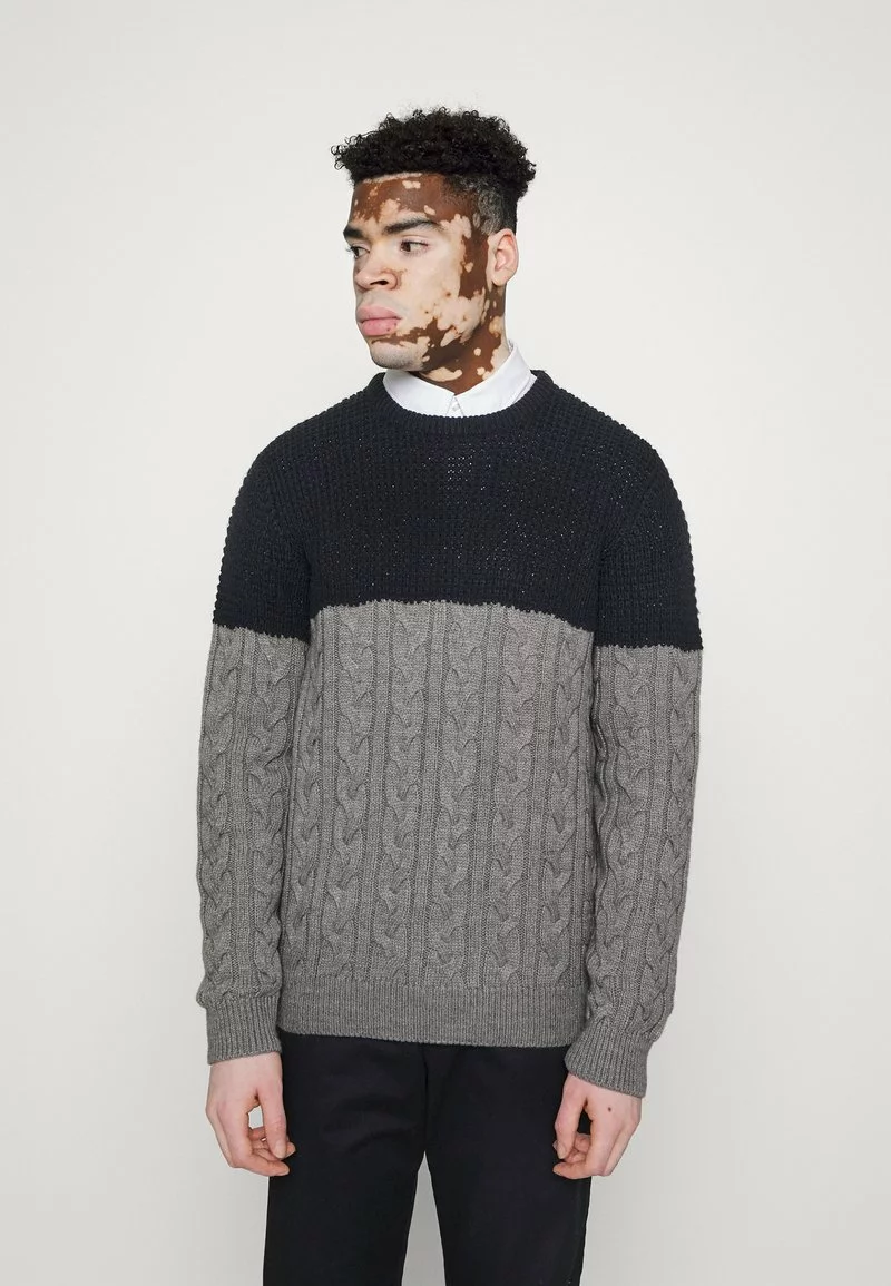 Brave Soul DORPER - Jersey De Punto - Midnight Navy/silver Grey Marl, Hombre 1 Brave Soul DORPER - Jersey De Punto - Midnight Navy/silver Grey Marl, Hombre