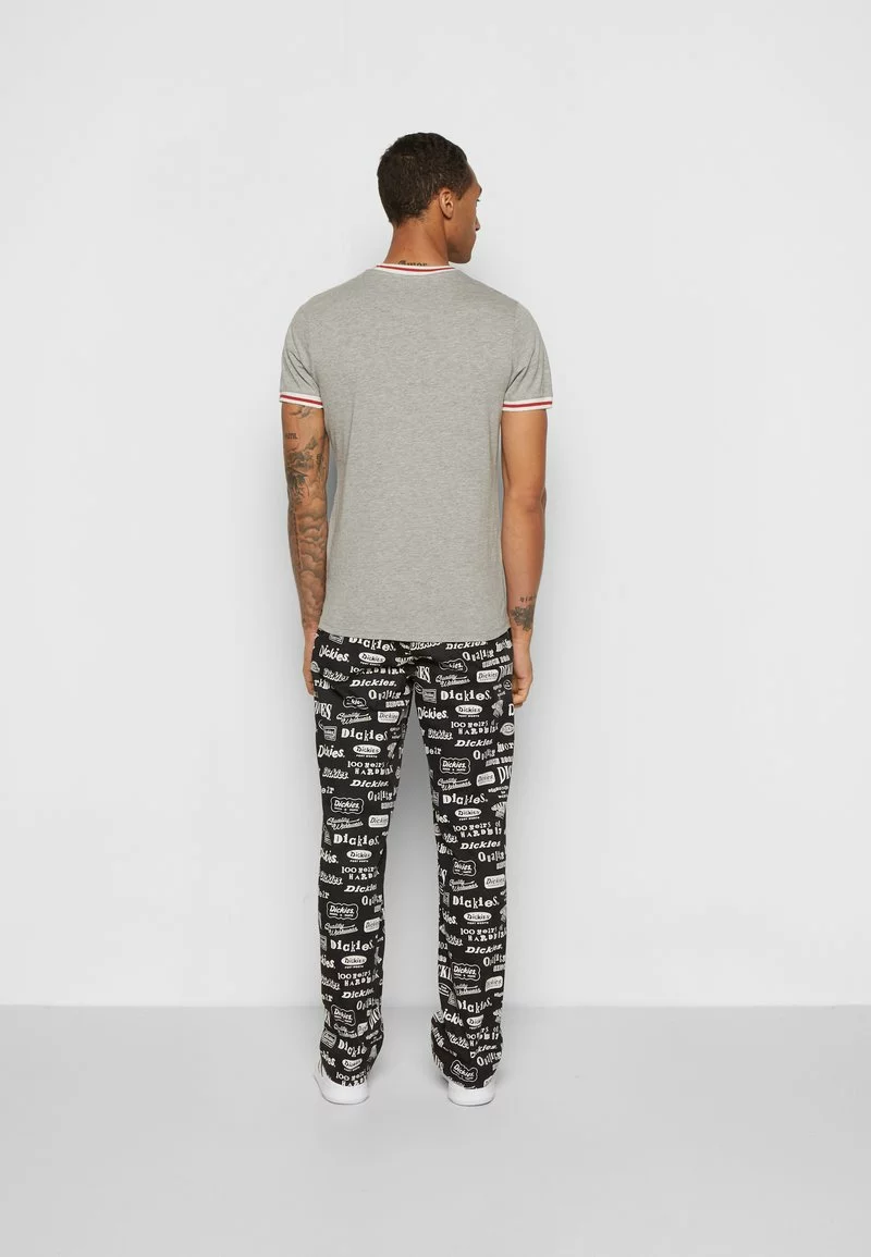 Brave Soul BRYCE - Camiseta Estampada - Light Grey/cream/red, Hombre 4 Brave Soul BRYCE - Camiseta Estampada - Light Grey/cream/red, Hombre - Imagen 4