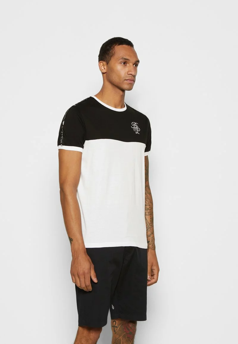 Brave Soul ROLLO - Camiseta Estampada - Jet Black/optic White, Hombre 3 Brave Soul ROLLO - Camiseta Estampada - Jet Black/optic White, Hombre - Imagen 3