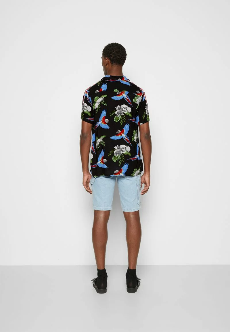 Brave Soul MACAW - Camisa - Jet Black/multi Colour, Hombre 4 Brave Soul MACAW - Camisa - Jet Black/multi Colour, Hombre - Imagen 4
