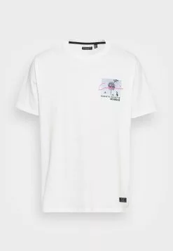 Brave Soul Camiseta Estampada - Optic White/multicolour, Hombre -Brave Soul Ventas c5739c7272dc41e8bcde898019476b76