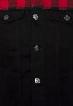 Brave Soul LUCAS - Chaqueta Vaquera - Black/red, Hombre -Brave Soul Ventas c6af7926548749049b5abadeb8fe3f09