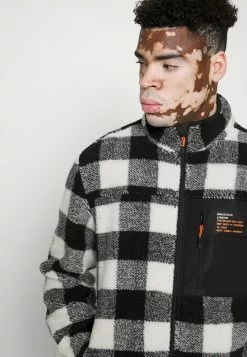 Brave Soul LITHARO - Forro Polar - Ecru/jet Black, Hombre -Brave Soul Ventas c7590afefa4249d6bc9a60dfc000743a