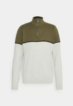 Brave Soul SAMIR - Jersey De Punto - Khaki/stone, Hombre -Brave Soul Ventas c75de4f0c52846d6a5fb36c08b2ccabd