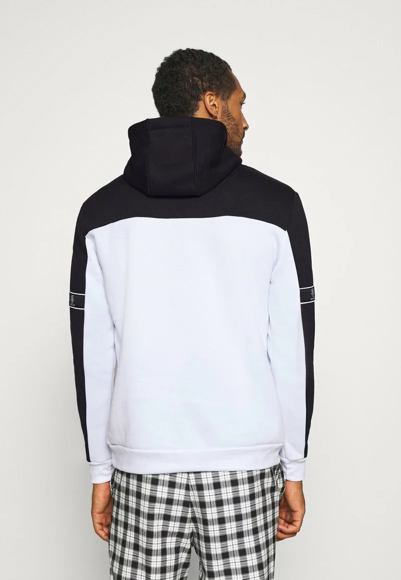 Brave Soul FULHAM - Jersey Con Capucha - Jet Black / Optic White, Hombre 3 Brave Soul FULHAM - Jersey Con Capucha - Jet Black / Optic White, Hombre - Imagen 3