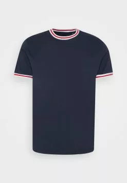 Brave Soul BRYCE - Camiseta Estampada - Navy/optic White/red, Hombre -Brave Soul Ventas c84e04d92c0b491a80265c0451ae2602