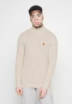 Brave Soul CHURRA - Jersey De Punto - Oatmeal, Hombre