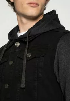 Brave Soul Chaqueta Vaquera - Black/ Dark Grey, Hombre -Brave Soul Ventas cb556076139f47fd886271e093e71f53