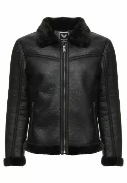 Brave Soul BLACKOUT - Chaqueta De Cuero Sintético - Black, Hombre -Brave Soul Ventas ccd5fc8ea5eb4ab3accf065b7b7fa9f9