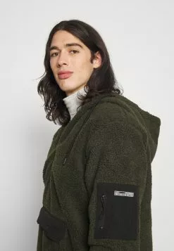 Brave Soul HOGUN - Jersey Con Capucha - Khaki Borg / Jet Black, Hombre -Brave Soul Ventas cd33ce4c2a3b40b2ab6e7000a5d404cb