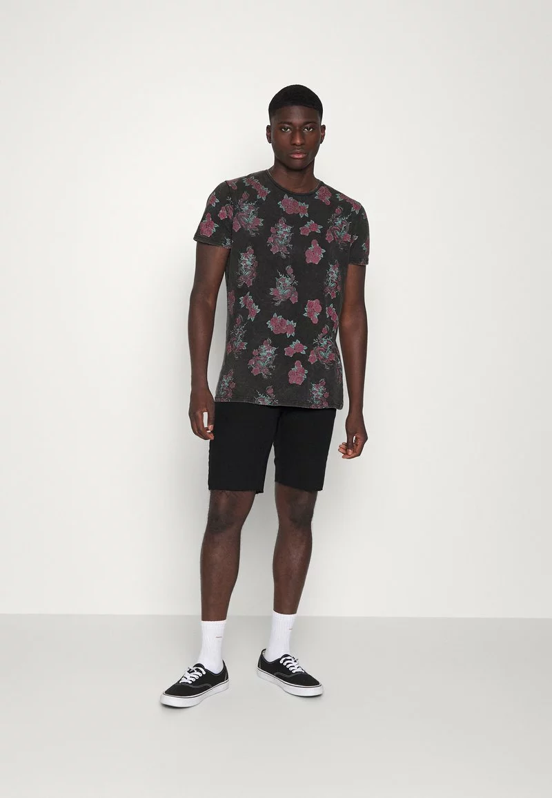 Brave Soul FALKO - Camiseta Estampada - Jet Black, Hombre 2 Brave Soul FALKO - Camiseta Estampada - Jet Black, Hombre - Imagen 2