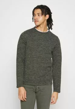 Brave Soul MONTREL - Jersey De Punto - Dark Khaki/french Navy, Hombre -Brave Soul Ventas ce2cf3d990ba45a682521efebdd48660