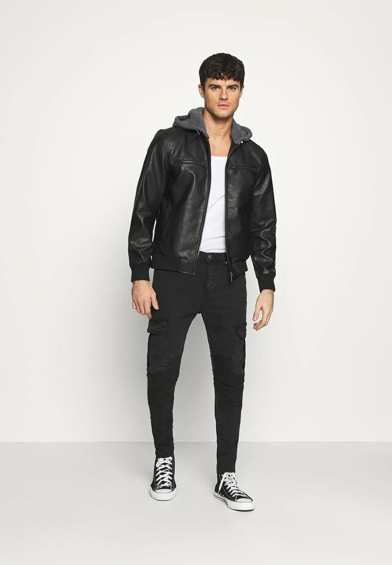 Brave Soul BIKERCARGO - Vaqueros Pitillo - Charcoal, Hombre 2 Brave Soul BIKERCARGO - Vaqueros Pitillo - Charcoal, Hombre - Imagen 2