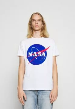 Brave Soul ALRIN - Camiseta Estampada - Optic White, Hombre