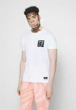 Brave Soul Camiseta Estampada - Optic White/multicolour, Hombre