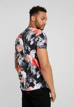 Brave Soul RAVEN - Camiseta Estampada - Grey, Hombre -Brave Soul Ventas cf296a221c284efd863c67f9c202031e