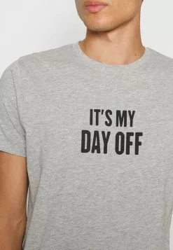 Brave Soul Camiseta Estampada - Grey Marl/black, Hombre -Brave Soul Ventas cf98843aa2ea4ad6a6a8846ee16e2b54