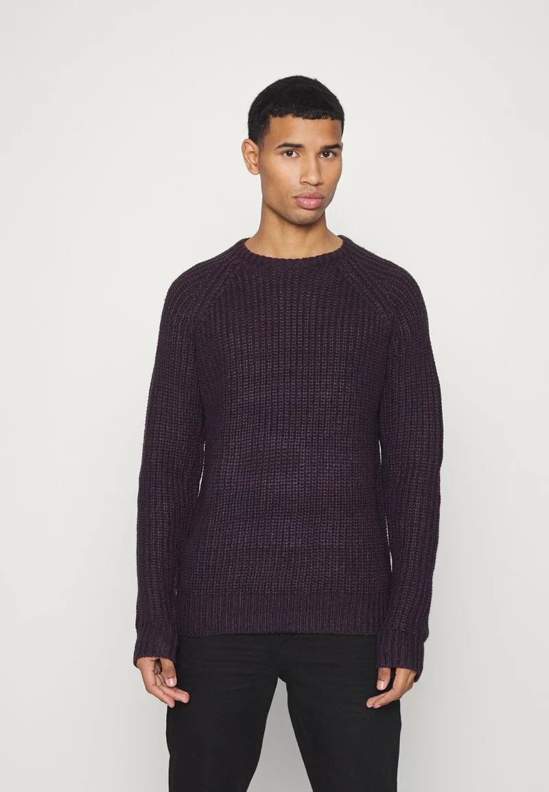 Brave Soul DECIMUS - Jersey De Punto - Grape/burgundy/navy, Hombre 1 Brave Soul DECIMUS - Jersey De Punto - Grape/burgundy/navy, Hombre