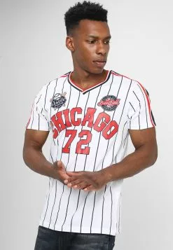 Brave Soul TIGON - Camiseta Estampada - White, Hombre