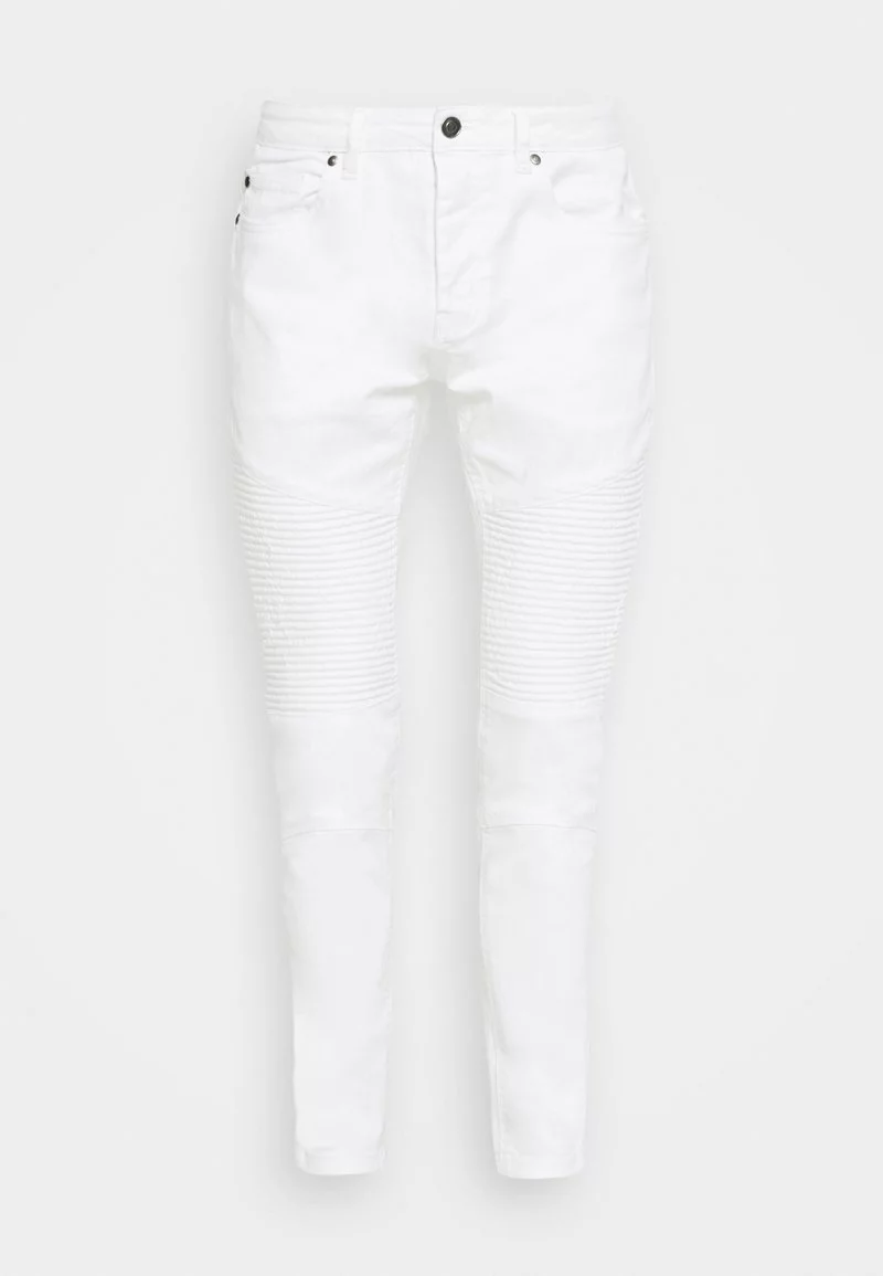 Brave Soul BIKER - Vaqueros Slim Fit - White Denim, Hombre 4 Brave Soul BIKER - Vaqueros Slim Fit - White Denim, Hombre - Imagen 4