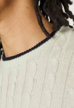 Brave Soul CLIFF - Jersey De Punto - Oatmeal/ Midnight Navy, Hombre -Brave Soul Ventas d1026cd615b84d89a8be1856355408d6